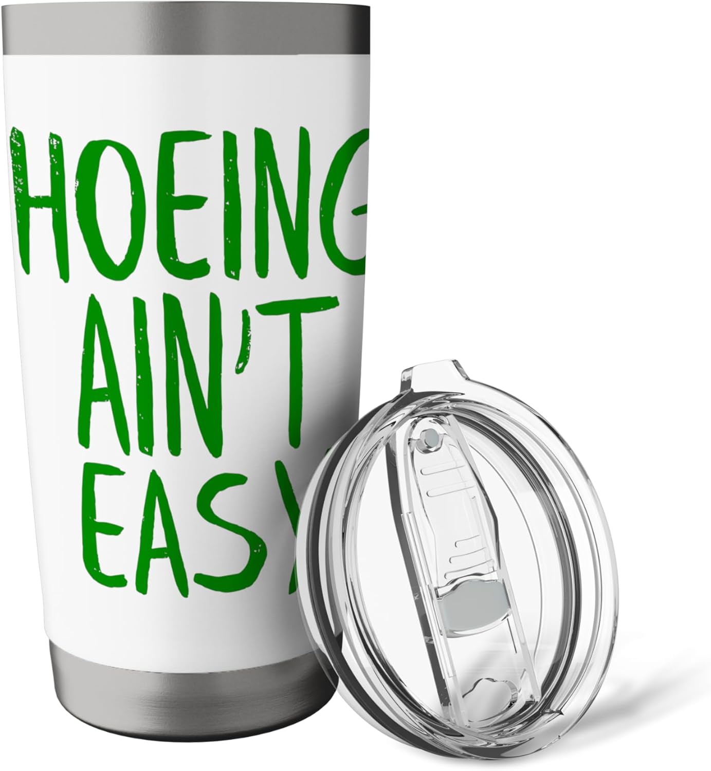 Hoeing Ain't Easy Gardening Hoe Tool Garden Funny Gardeners Stainless 