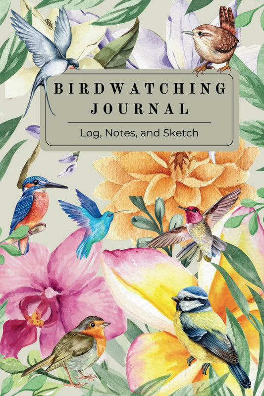 Birdwatching Journal: Log, Notes, and Sketch