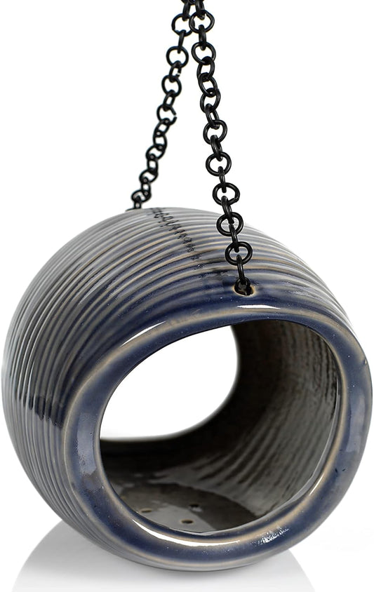 BYER OF MAINE Mango Stone Fly Through Bird Feeder, Hanging Outdoor, Ou