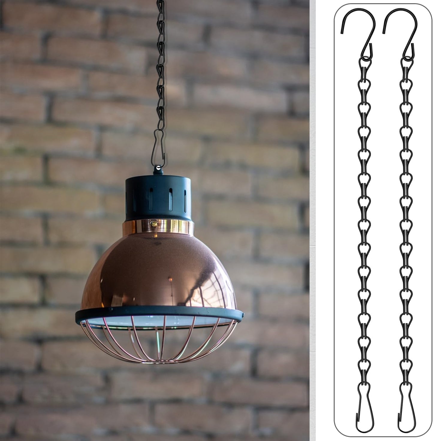 Chain for Hanging Plants,10 Pack 12.5-Inch Garden Plant Hangers for Hanging Bird Feeders,Planters,Lanterns,Wind Chimes, Chalkboards, and Ornaments.Small Chains Perfect for Indoor and Outdoor Decor