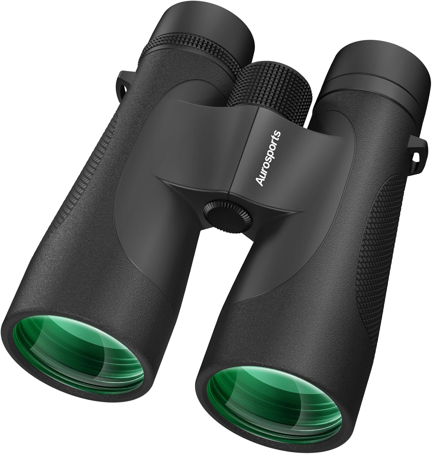 Aurosports 15x52 Waterproof Binoculars for Adults - Large View High Powered Binoculars with IPX7 Nitrogen-Filled - Low Light Vision Binocular for Bird Watching Hunting Cruise Hiking Sports Black