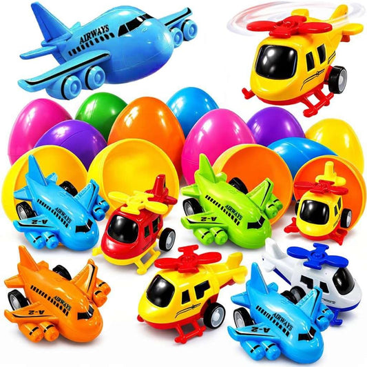 stargo 16 Pack Colorful Prefilled Easter Eggs bulk with toys - mini Ai