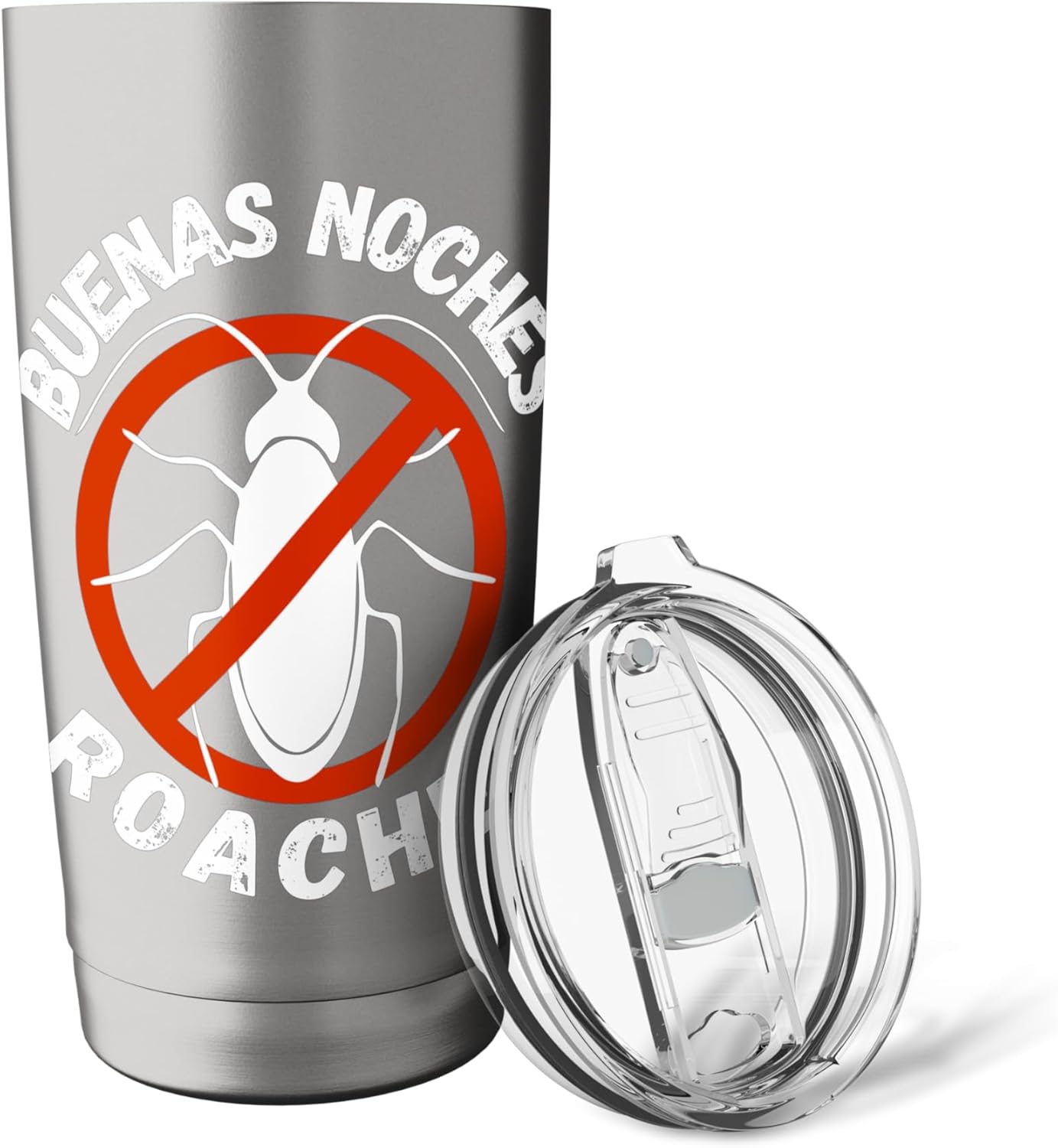 Funny good night roaches pest control exterminator job work Stainless Steel Insulated Tumbler