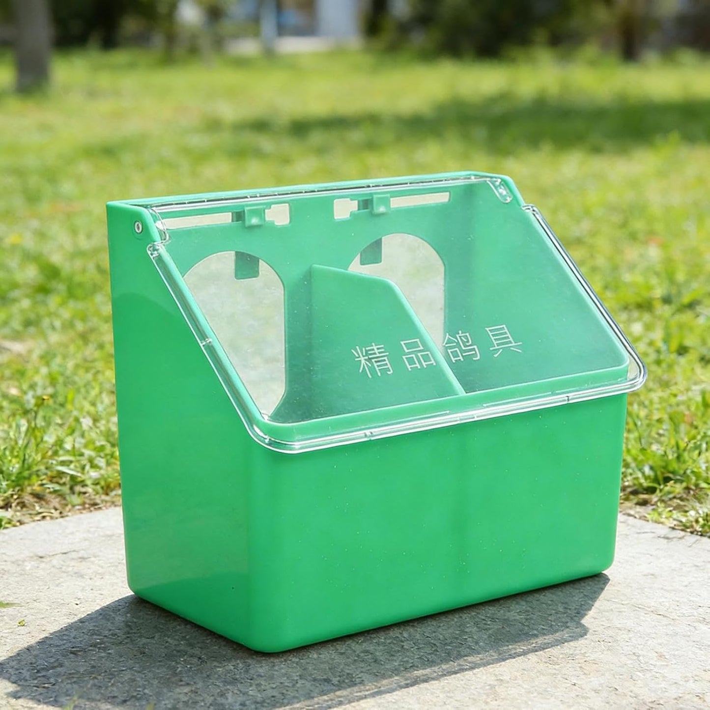 Bird Feeder - Large Capacity Waterproof Bowl,Pet Pigeon Food Dispenser Box,for Parakeet Parrot Chicken Quail Poultry Indoor Outdoor Garden Backyard Farm