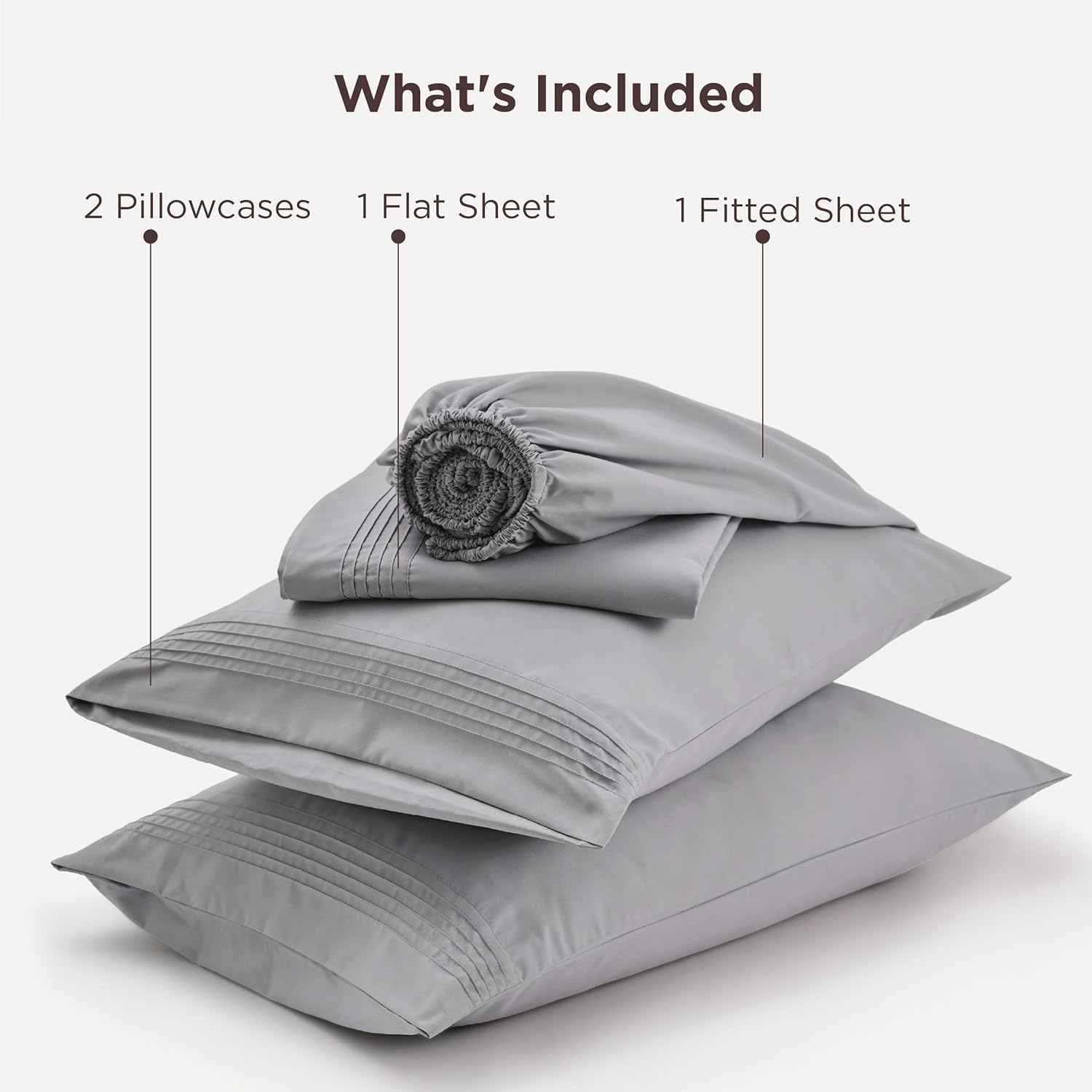 Bedsure Deep Pocket Queen Sheets Set - Fits Mattresses Up to 21 Inches