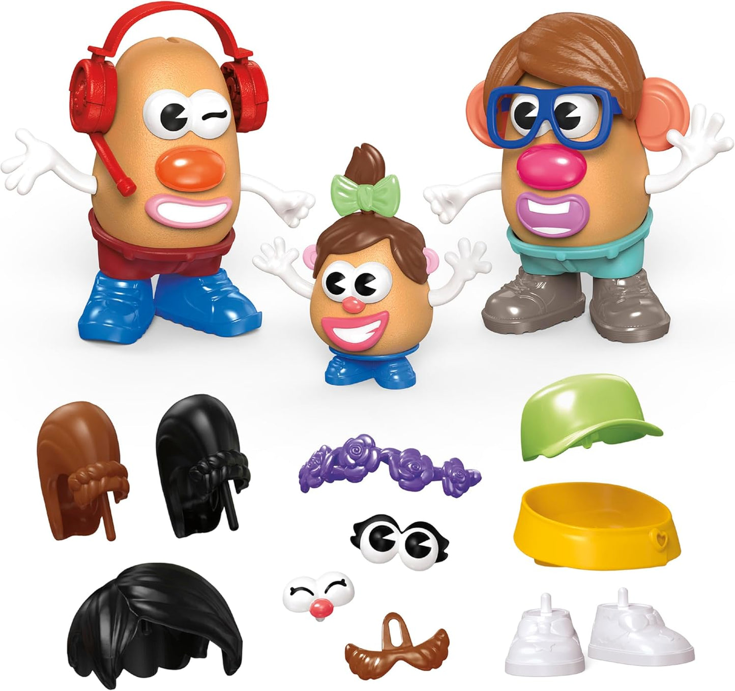 Potato Head Create Your Family Set with 44 Parts and Pieces, Creative 