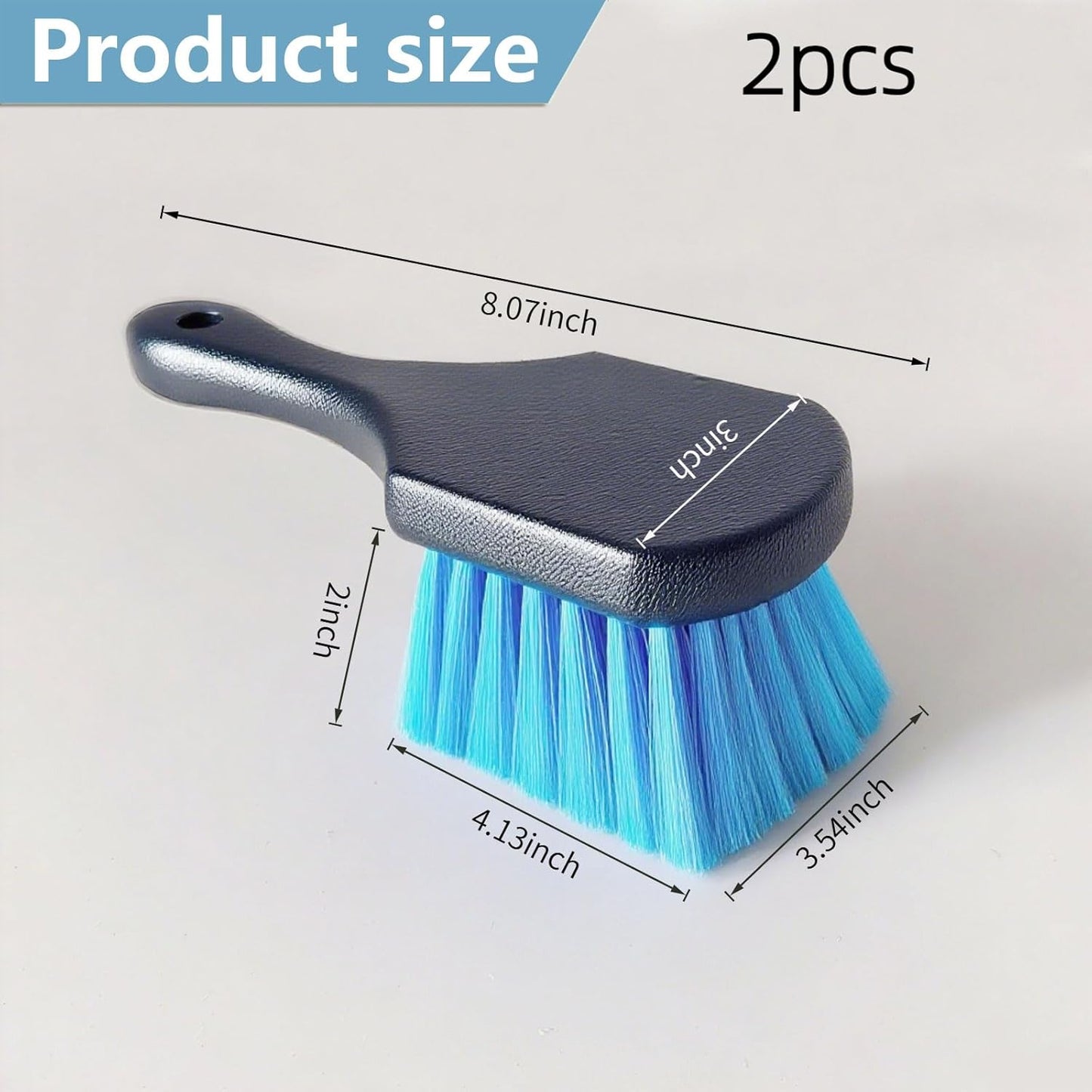 2 Pcs Bird Bath Brushes，Bathtub Cleaning Brush，Hummingbird Feeder Cleaning Brushes，Fountain Cleaner Safe for Birds and Cage，Concrete Bird Baths for Outdoors (Soft Brush with Big Brushing Surface)