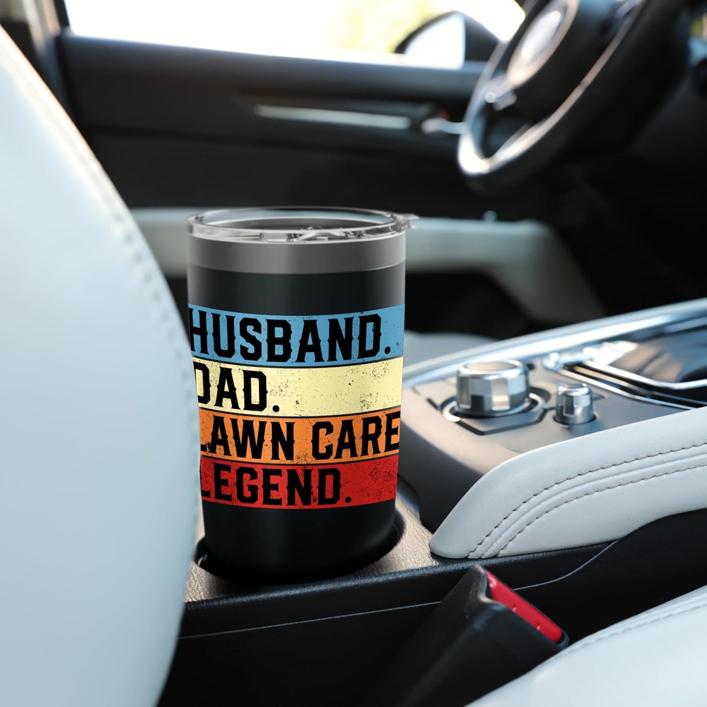 Lawn Mower Gardening Lover Husband Dad Lawn Care Legend Stainless Steel Insulated Tumbler