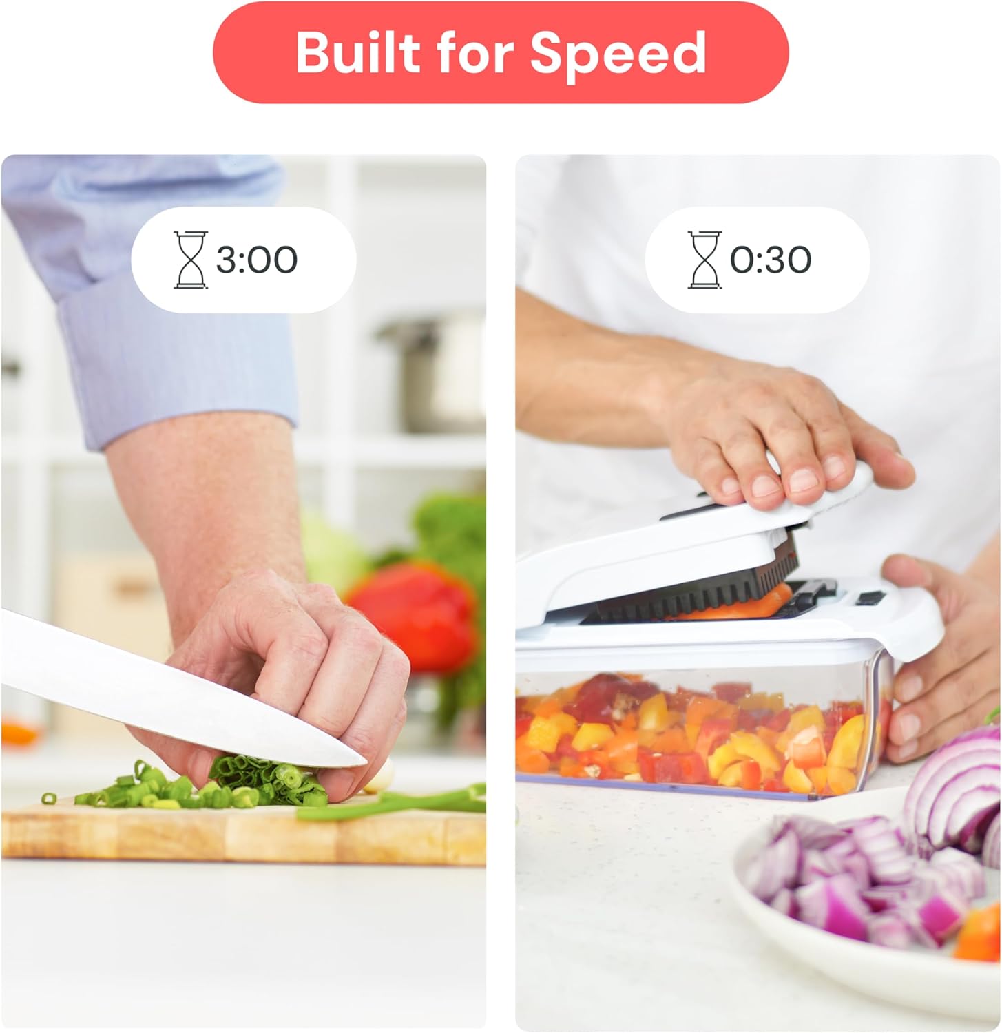 Fullstar The Original Pro Chopper - Vegetable Chopper and Spiralizer, 