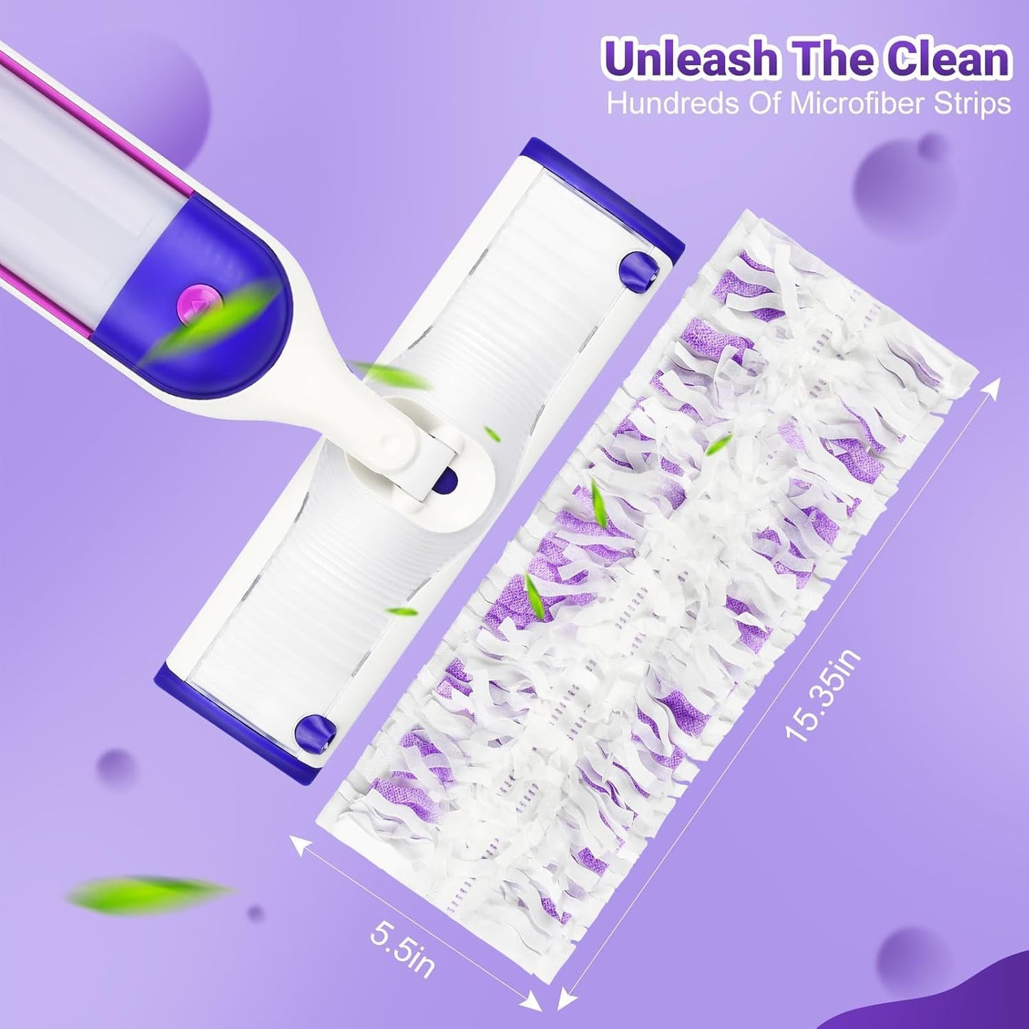32 Count Disposable Power mop Refills for Swiffer Power Mop Multi-Surface and PowerMop Wood , Unscented Powermop Clean Replacement Mopping Pad
