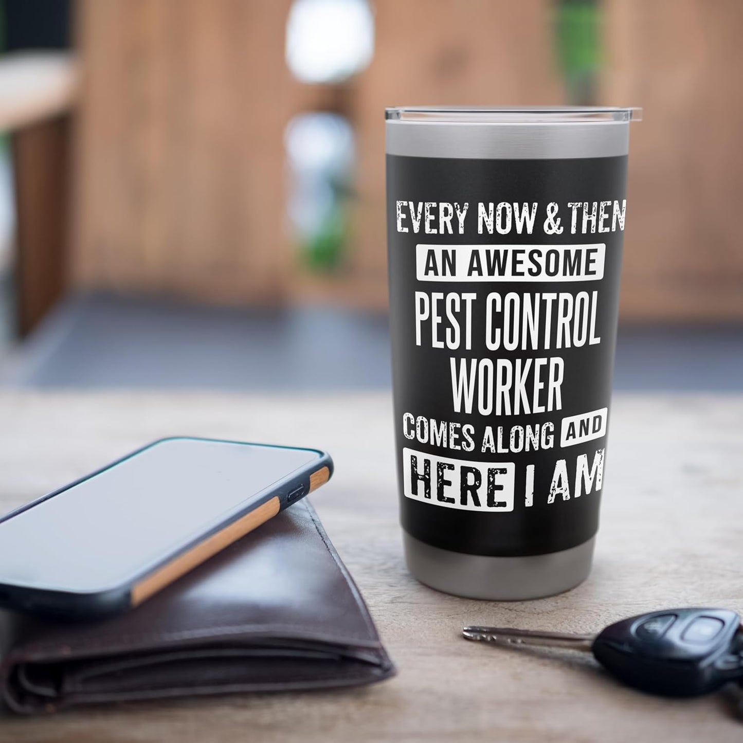 Sarcastic Pest Control Worker Technician Funny Saying Stainless Steel Insulated Tumbler