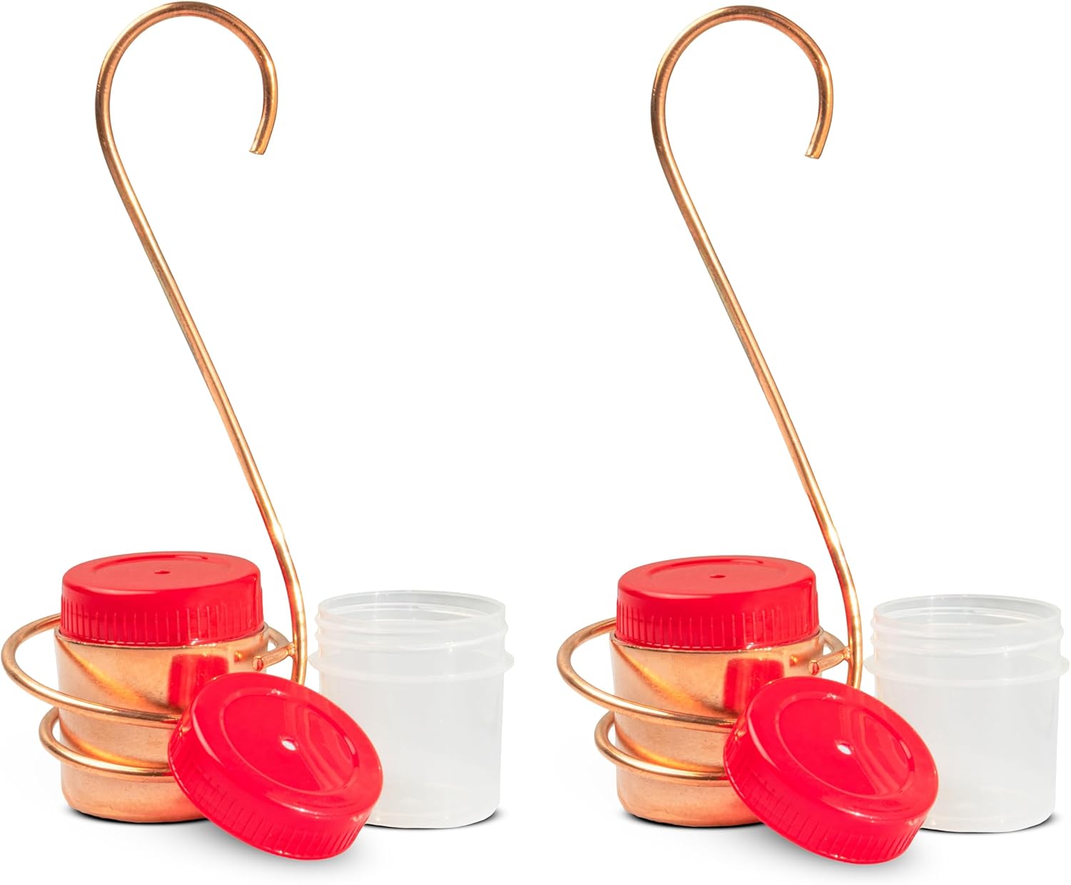 Monarch Abode Hanging Hummingbird Feeders for Outdoors – Pure Copper H