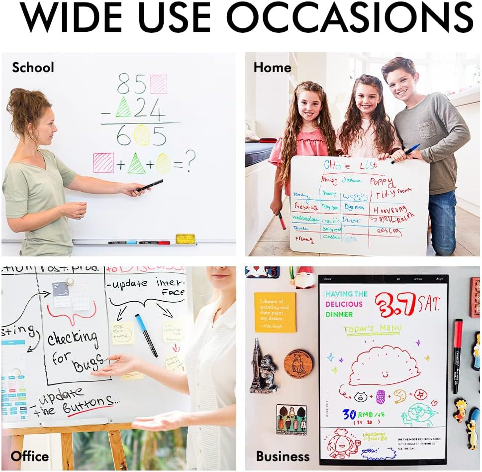 Shuttle Art Dry Erase Markers, 15 Colors Magnetic Whiteboard Markers, 