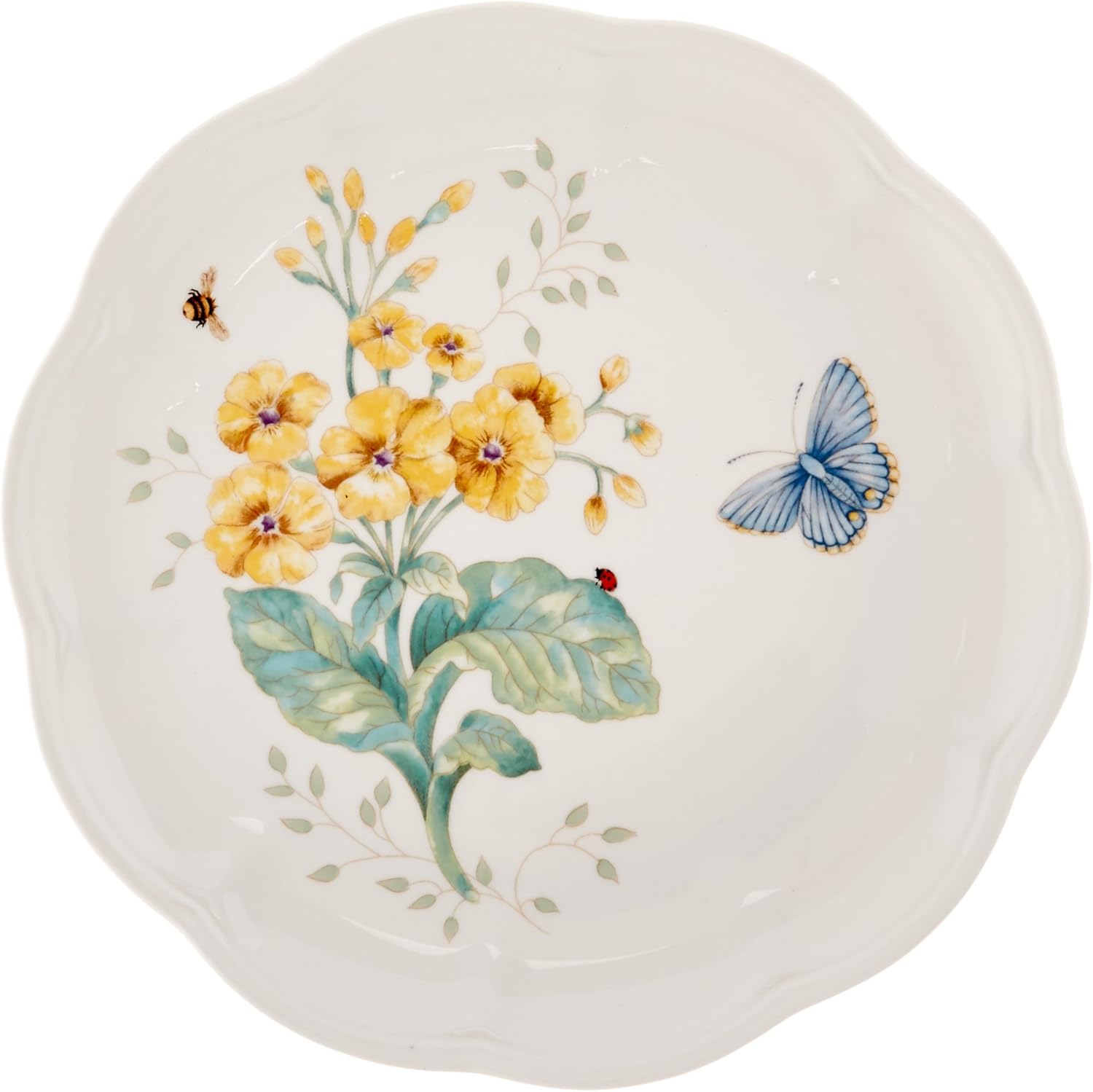 Lenox Dinnerware Set, Butterfly Meadow 18-Piece Set, Service For 6, Wh