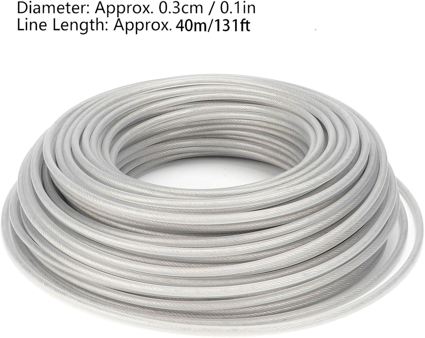 Haofy Steel Wire Grass Trimmer Line, Highly Efficient for Lawn Garden Weeds, Ideal for Garden Pruning, Agricultural Production, Home Gardening