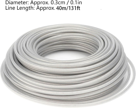 Haofy Steel Wire Grass Trimmer Line, Highly Efficient for Lawn Garden Weeds, Ideal for Garden Pruning, Agricultural Production, Home Gardening