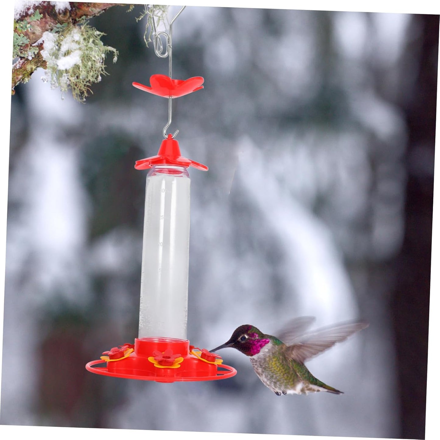 Milisten Hanging Hummingbird Feeder for Outdoor Use Elegant Water Disp