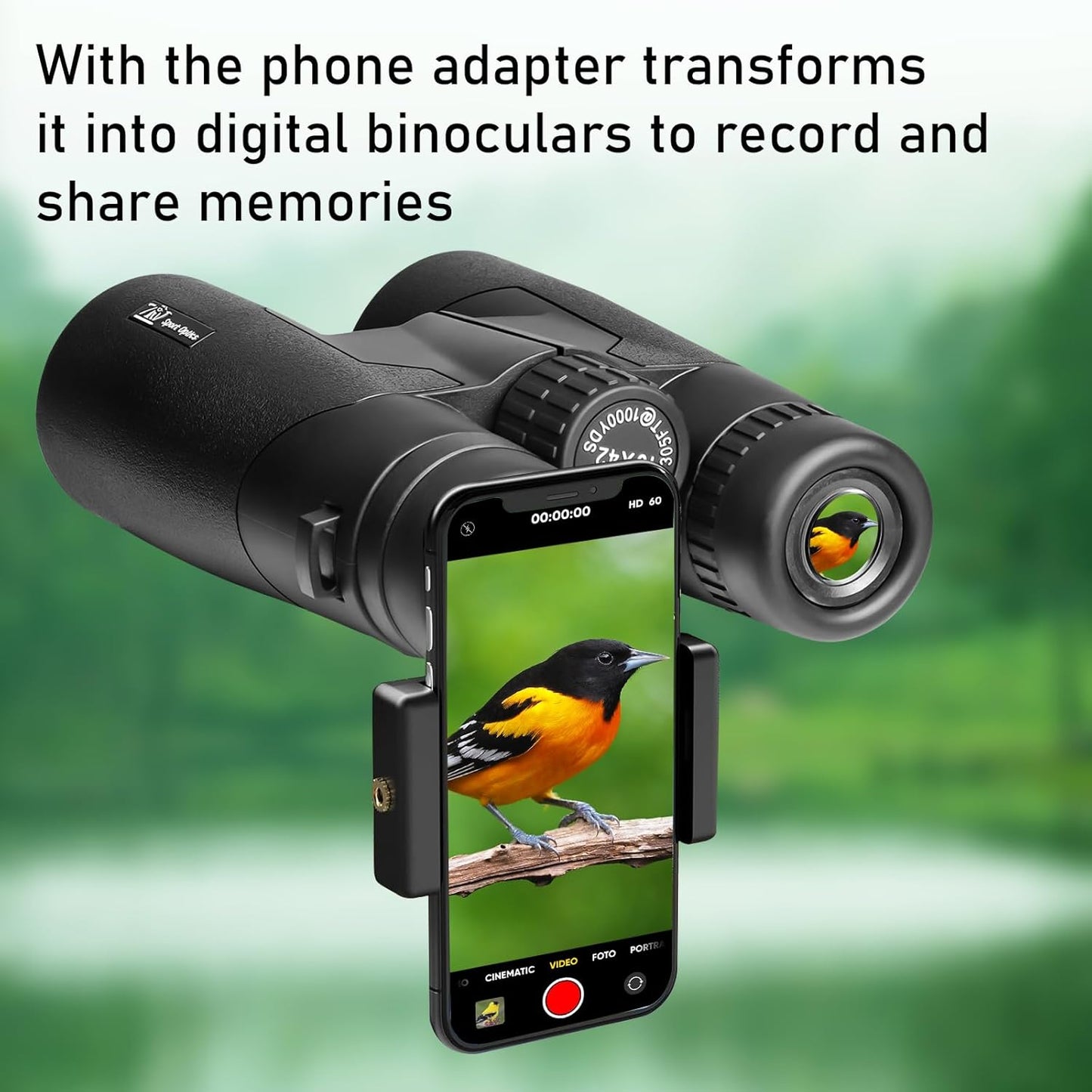 High Power 10x42 Binoculars for Adults with Bak7 Prism & BMC Coating - Binoculars for Birdwatching, Hiking, Concerts