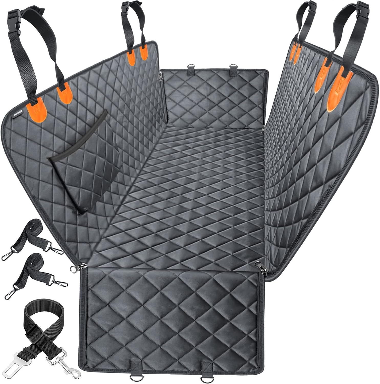 URPOWER Dog Car Seat Cover for Pets 100% Waterproof Seat Cover Hammock
