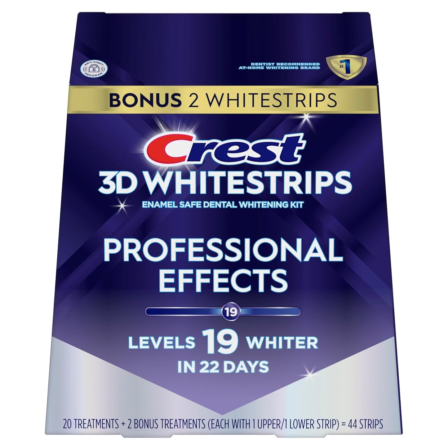 Crest 3D Whitestrips Professional Effects – Teeth Whitening Kit, 22 Tr