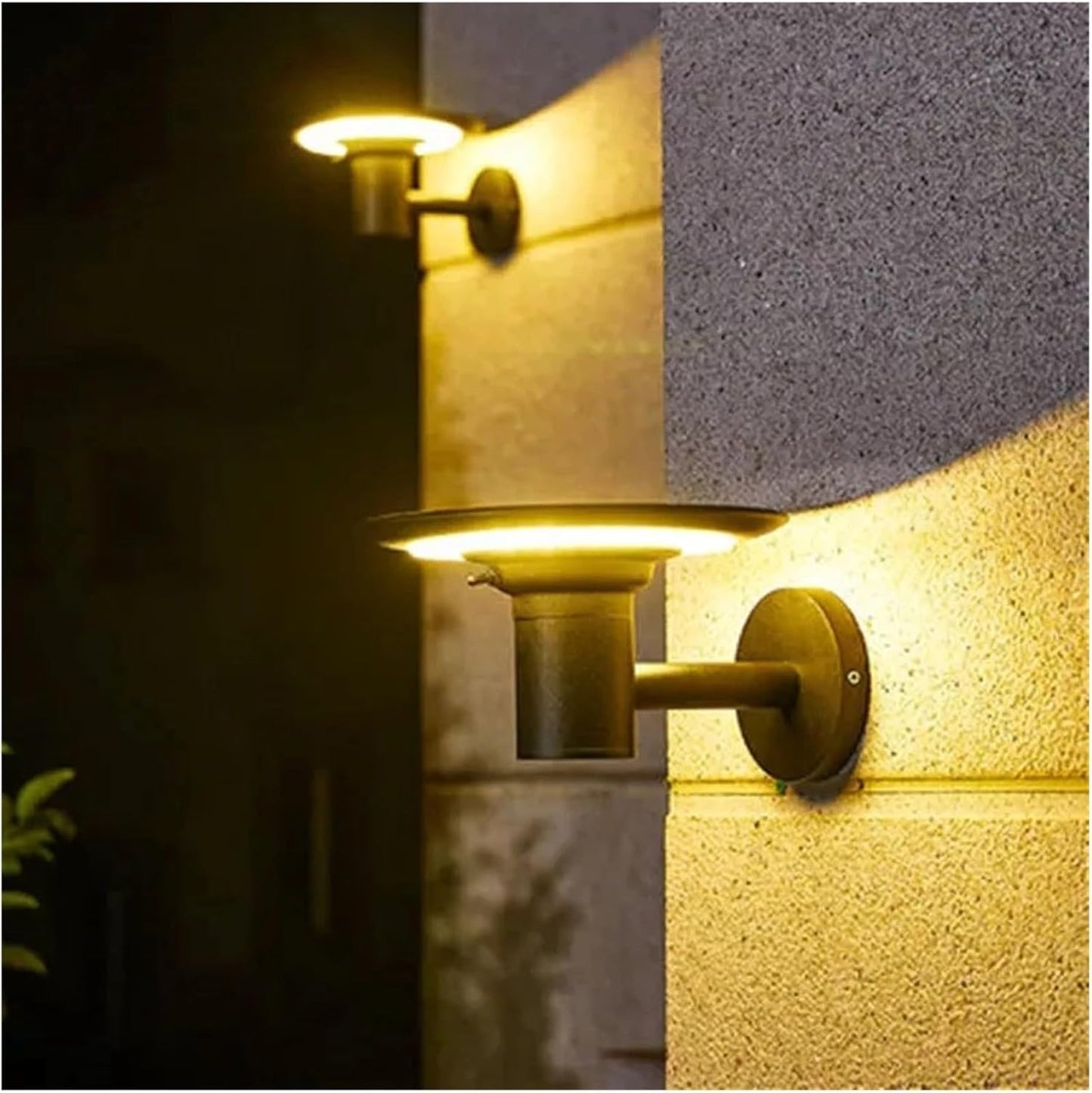 Solar Garden Decorated Outdoor LED Wall Lights Street(Nero,Warm Light)
