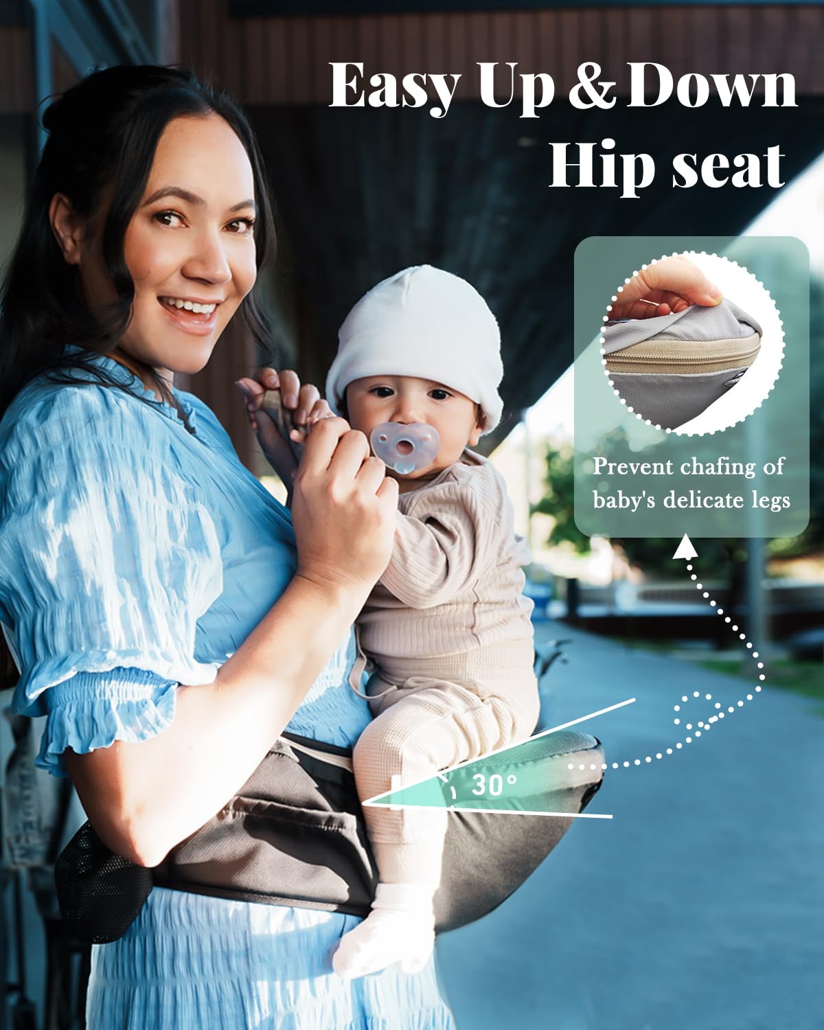 Baby Carrier, MOMTORY Safety-Certified 6-in-1 Baby Carrier Newborn to 
