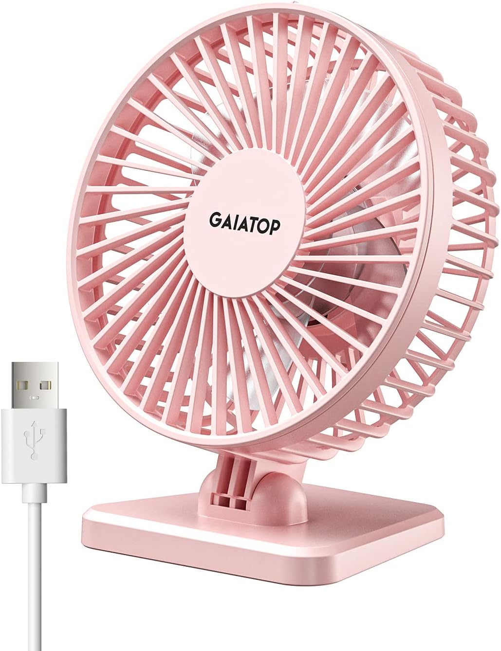 Gaiatop USB Desk Fan, Small But Powerful, Personal Portable Quiet 3 Sp