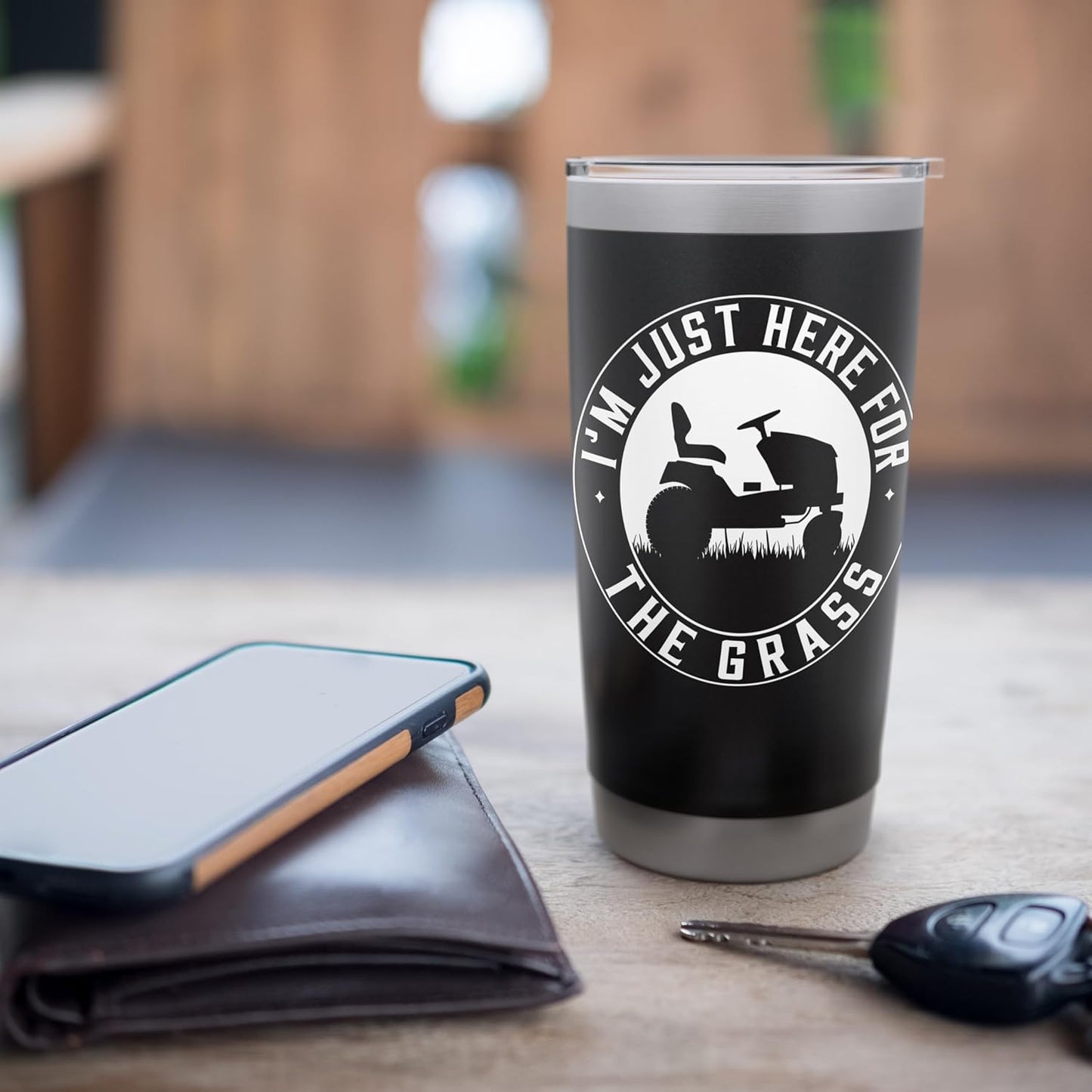 Lawn Mowing Landscapers Lawn Mower Gardening Lawn Care Stainless Steel Insulated Tumbler