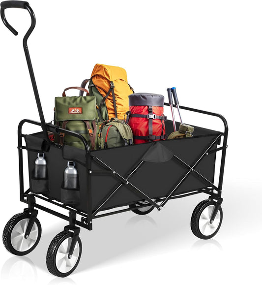 YSSOA Rolling Folding & Rolling Collapsible Garden Cart, Outdoor Campi