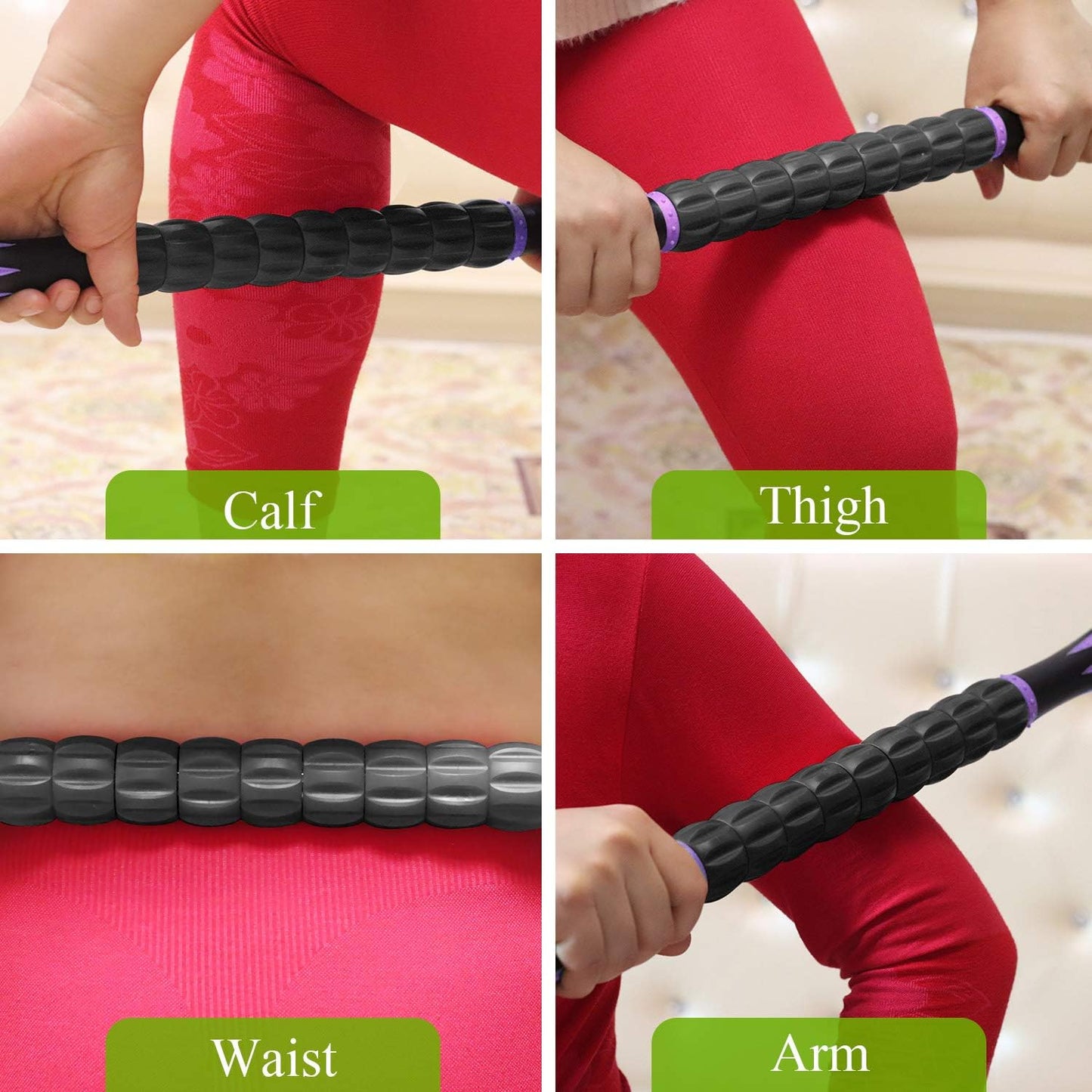 Muscle Roller Massage Roller Stick- Deep Tissue Fascia Blaster for Myo