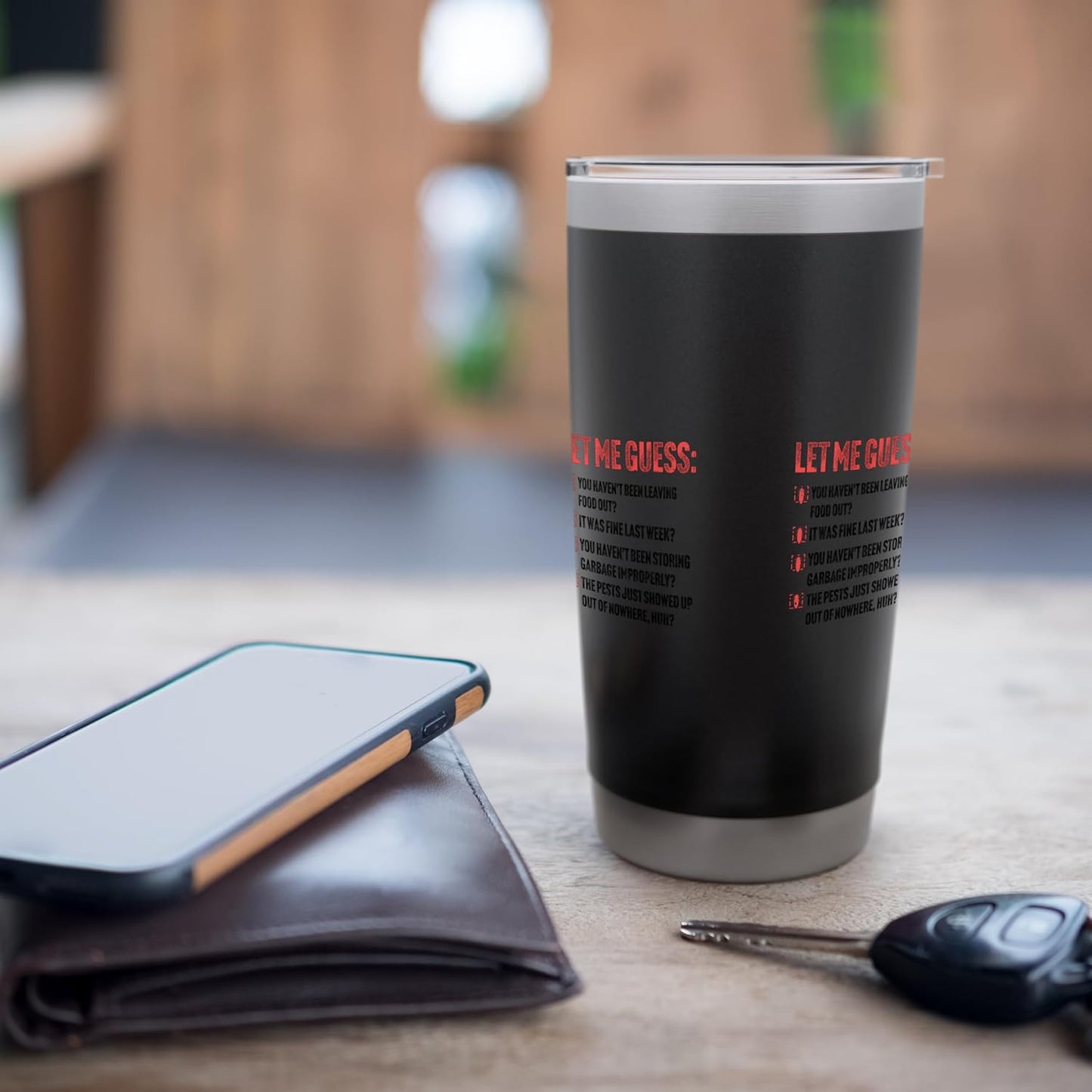 Pest Control funny Exterminator Coffee Mug Stainless Steel Insulated Tumbler