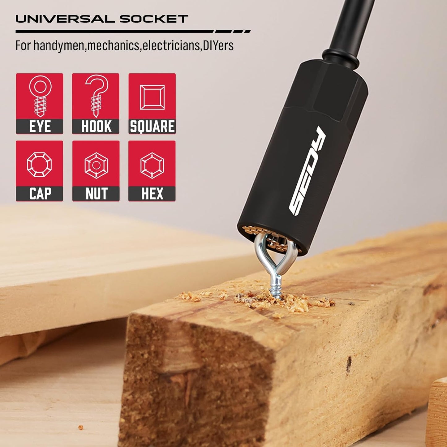 80-Piece Premium Magnetic Impact Nut Driver Set Metric & SAE with Sock