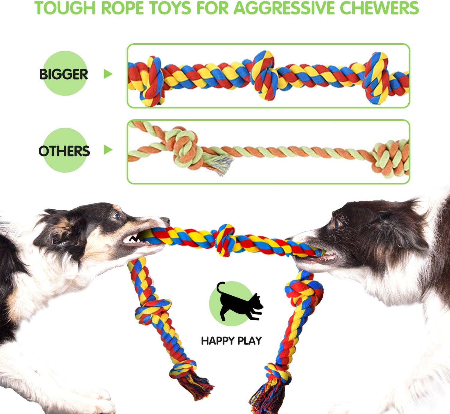 SHARLOVY Large Tough Chew Toys for Aggressive Chewers Large Breed,Heav