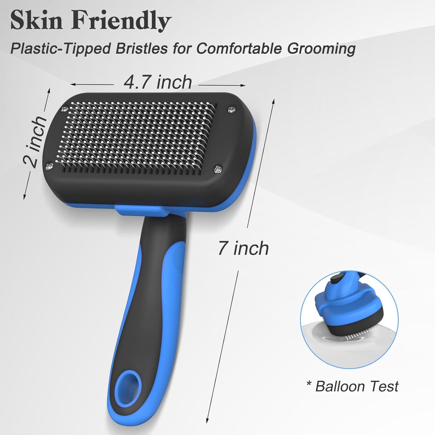 Swihauk Self Cleaning Slicker Brush - Skin Friendly Deshedding Groomin