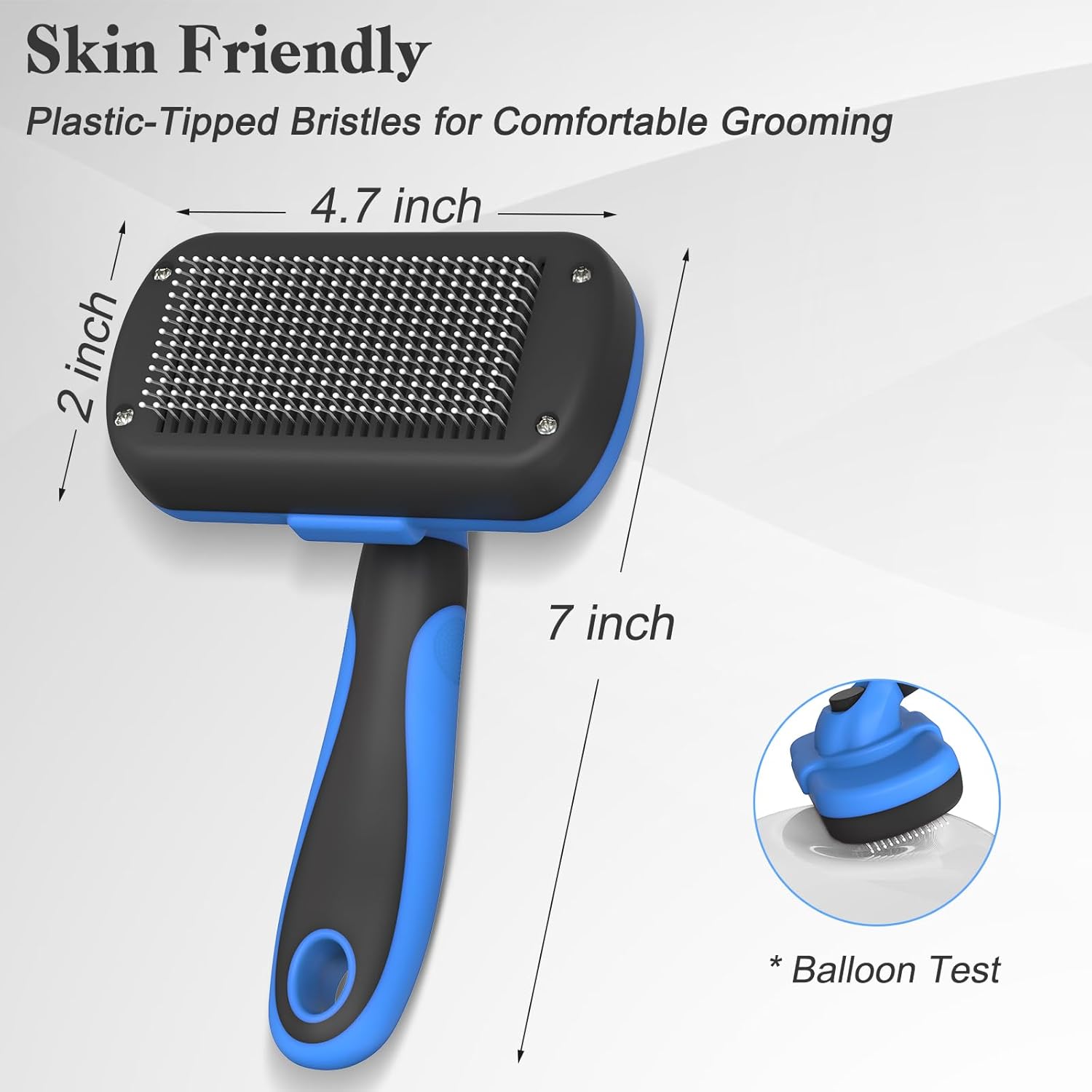 Swihauk Self Cleaning Slicker Brush - Skin Friendly Deshedding Groomin