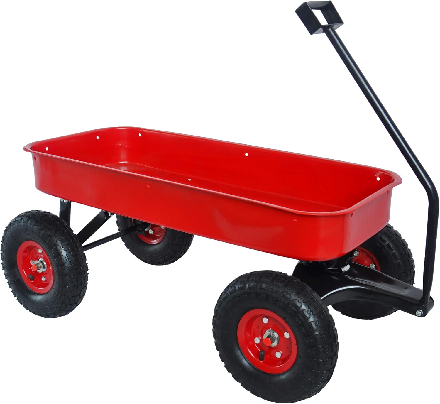 Garden Cart Outdoor Utility Wagon with Solid Wheels Beach Wagon,All Te
