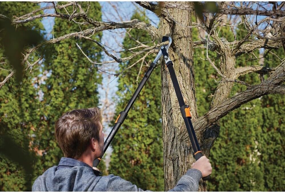 Fiskars - 91686935J 25 Inch Extendable Power-Lever Lopper, Blue