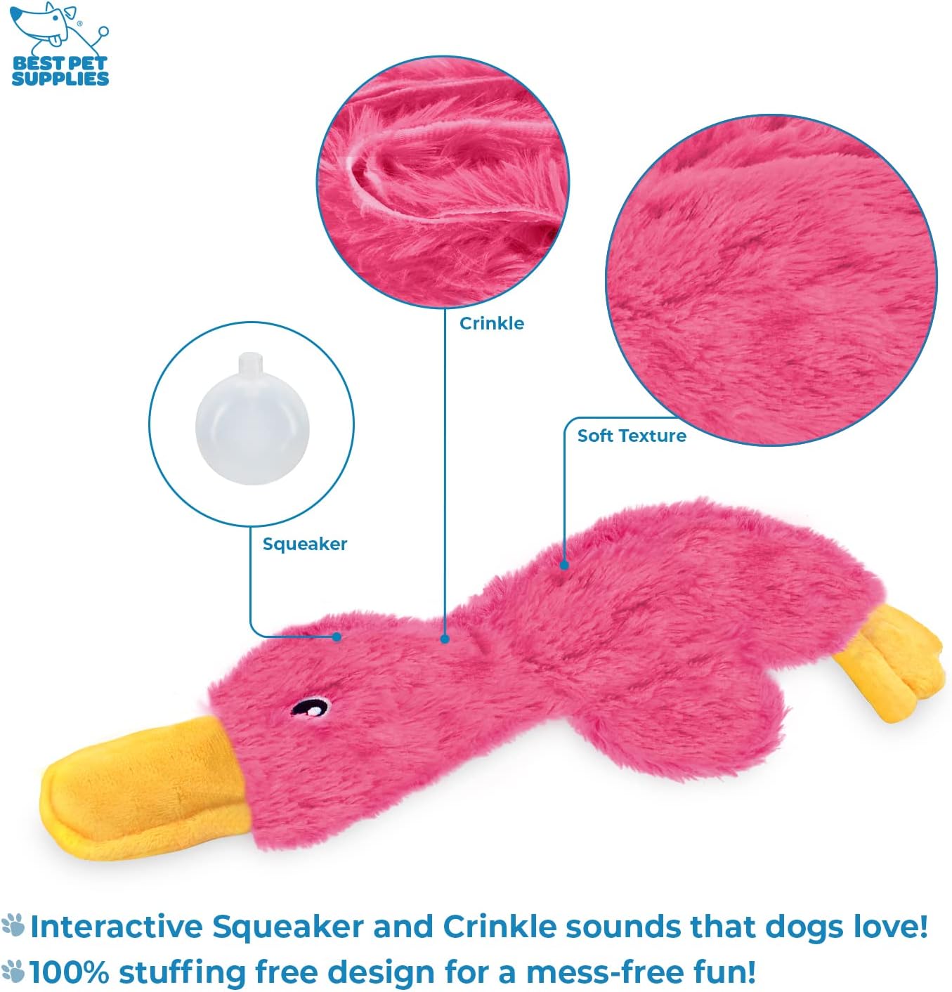 Best Pet Supplies Interactive Squeaky Dog Chew Toy, Ideal Dog Toys for