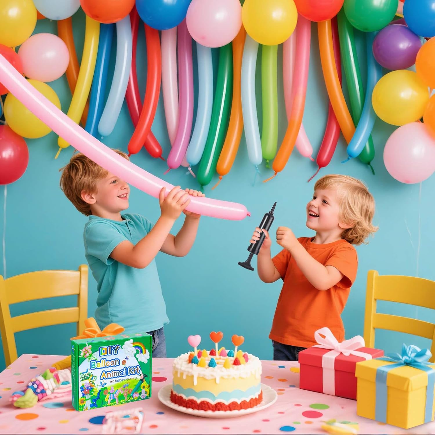 260 Balloons with Pump, Premium Long Latex Twisting Balloons animal ki