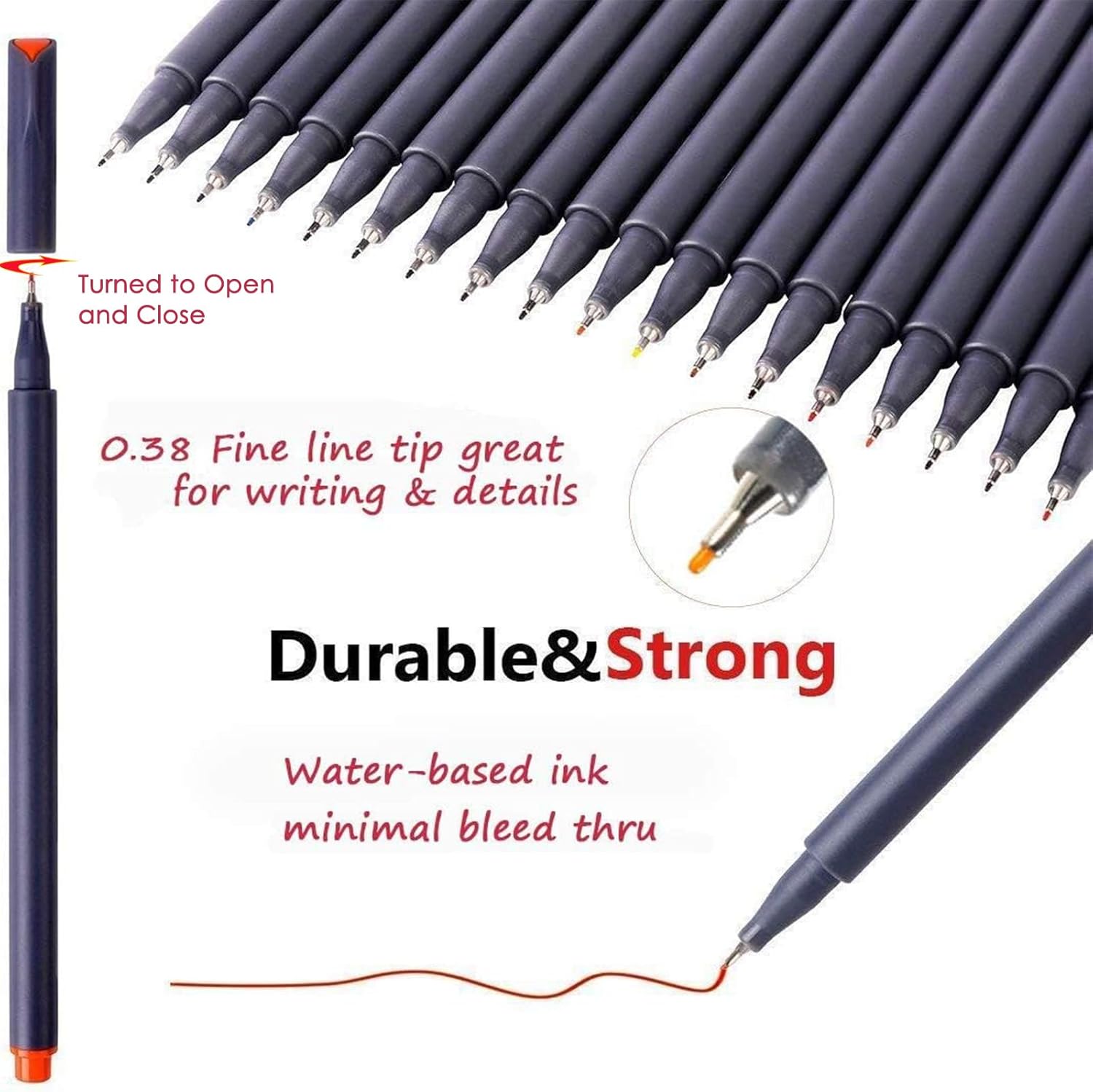 iBayam Journal Planner Pens Colored Pens, Office Supplies, Fine Point 