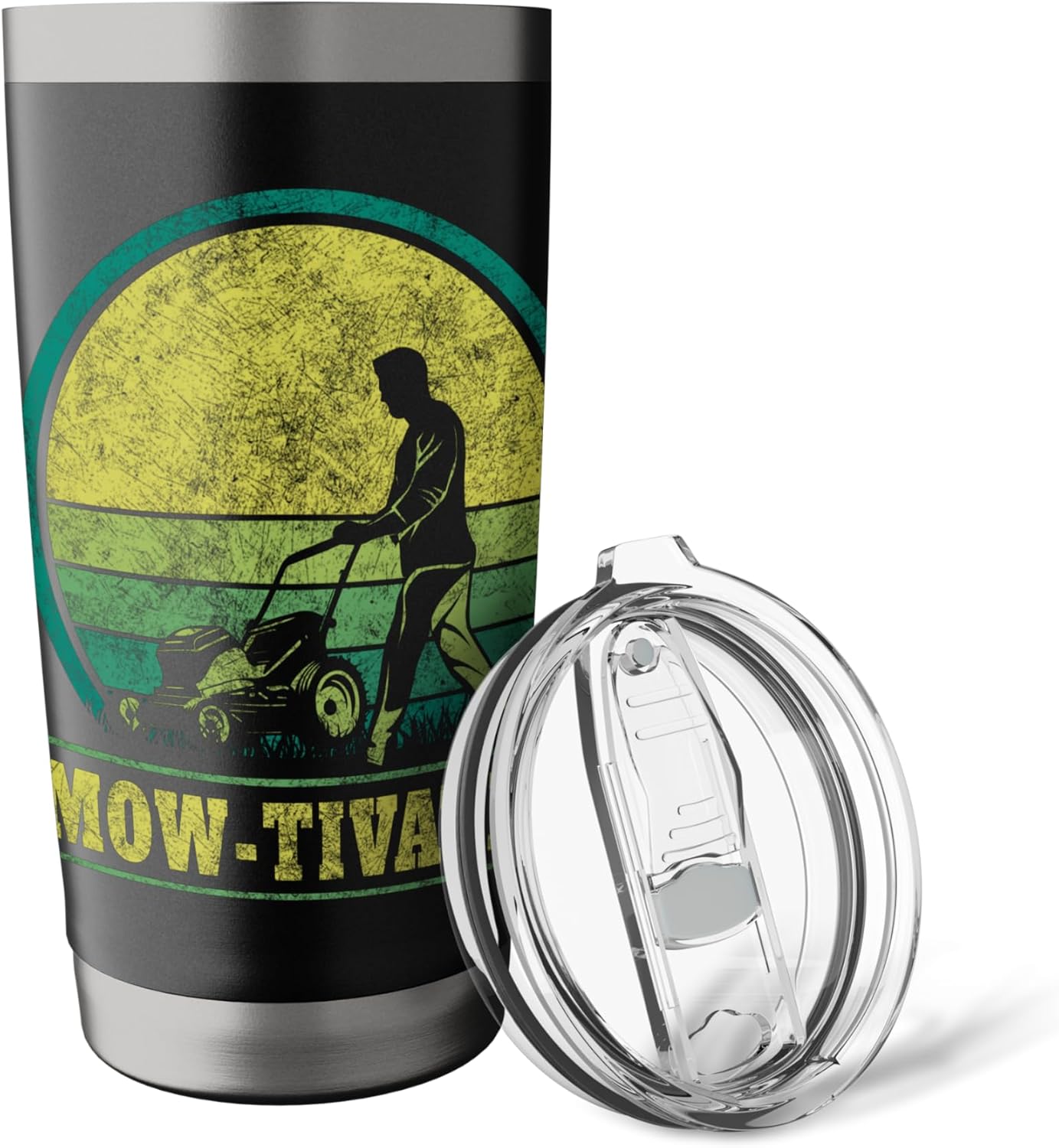 Lawn care enthusiast with slope for mowing Stainless Steel Insulated Tumbler