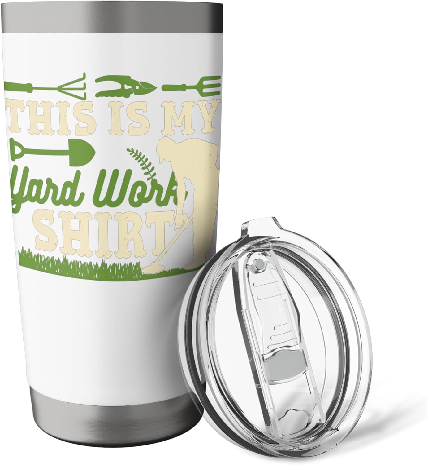 This Is My Yard Work Lawn Care Gardening Funny Stainless Steel Insulated Tumbler