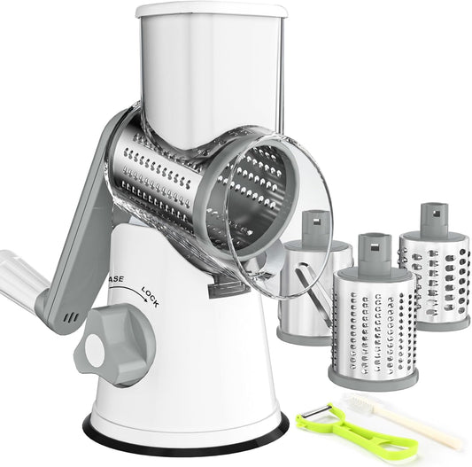 Ourokhome Rotary Cheese Grater Hand Crank, Kitchen Shredder Speed Mand