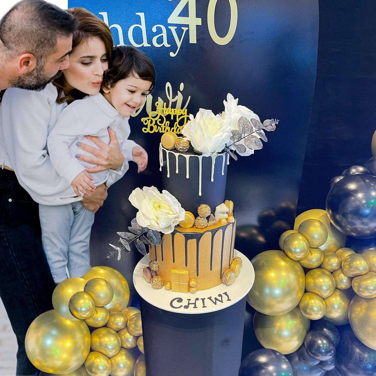 Black and Gold Balloons, 50PCS 12 Inch Black and Gold Confetti Balloon Party Decorations for Birthday,Graduation,New Years,Wedding,Engagement Party Decorations