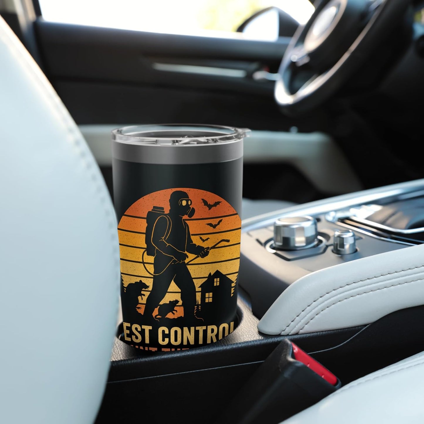 I Hunt The Undead - Pest Control Exterminator Halloween Stainless Steel Insulated Tumbler
