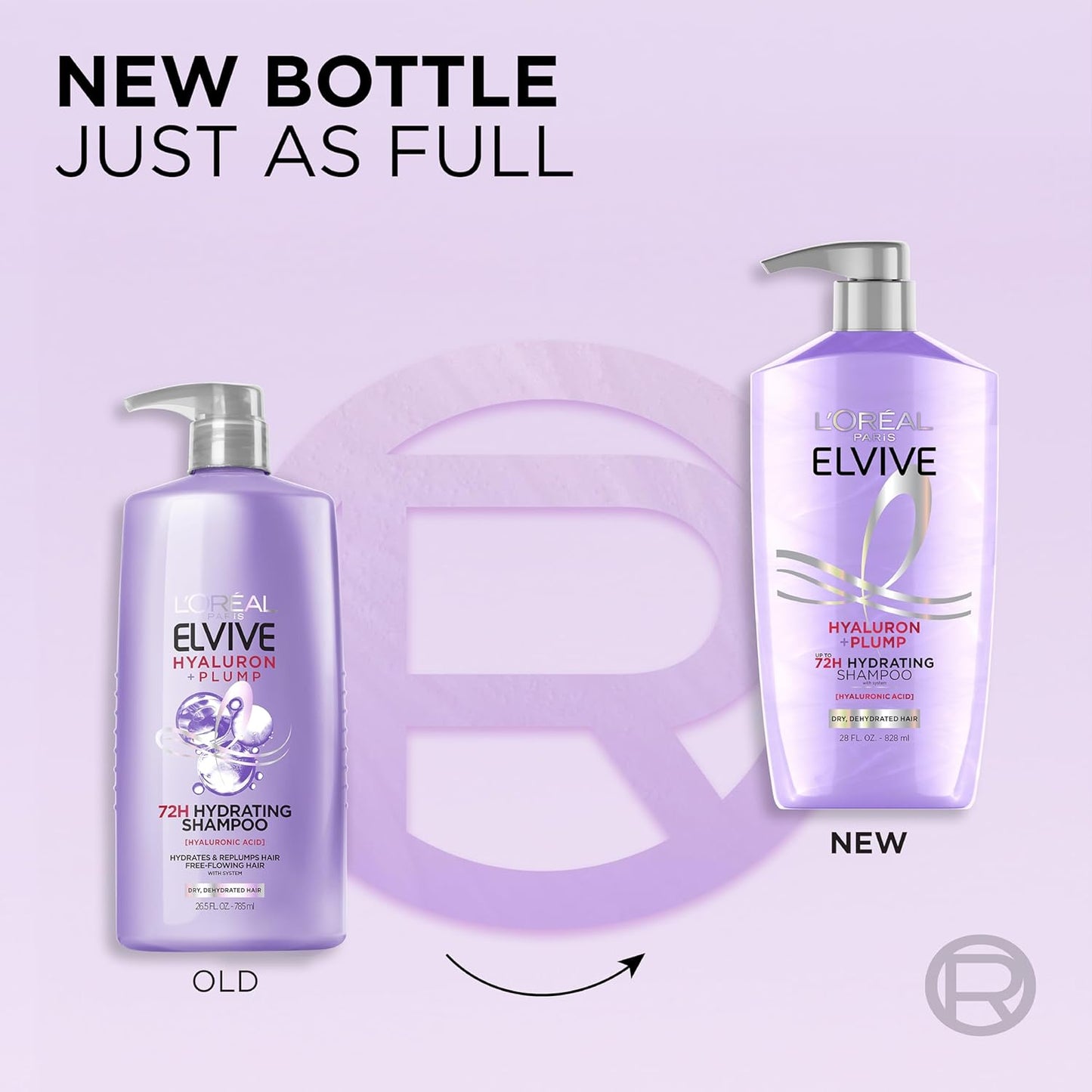 L'Oreal Paris Elvive Hyaluron Plump Shampoo and Conditioner Set for De