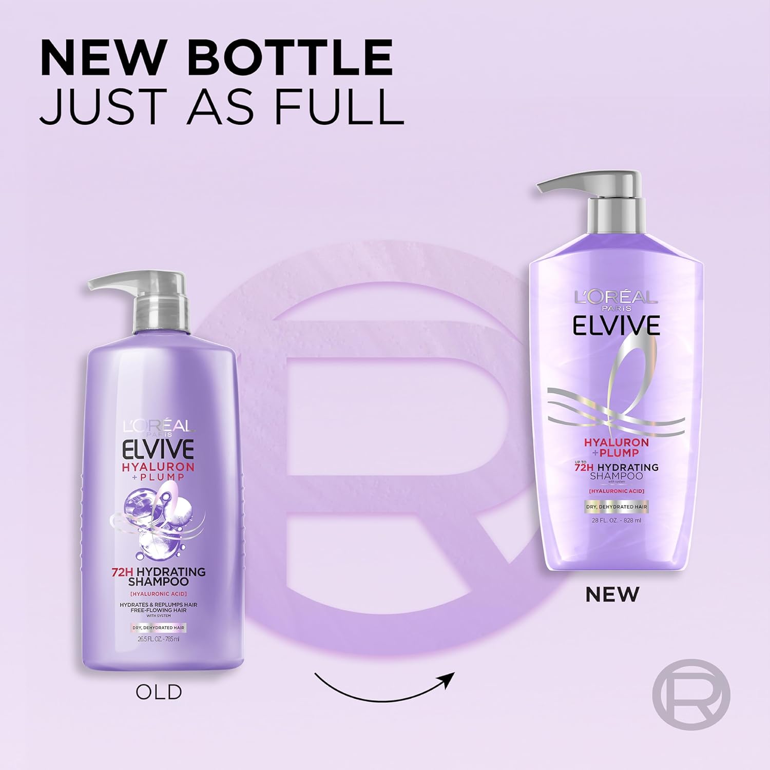L'Oreal Paris Elvive Hyaluron Plump Shampoo and Conditioner Set for De