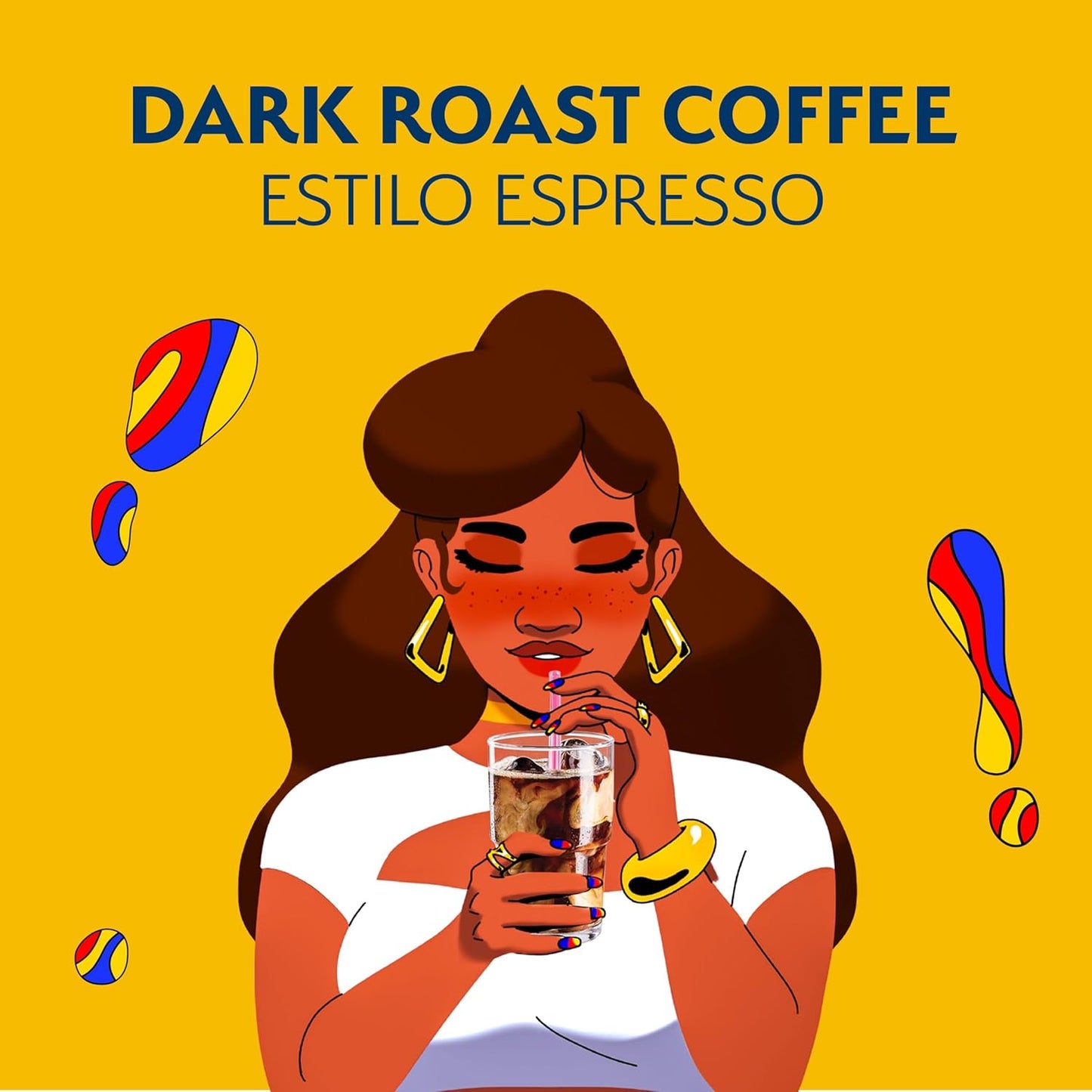 Café Bustelo Espresso Style, Dark Roast Coffee,12 Count Boxes (Pack of 6)