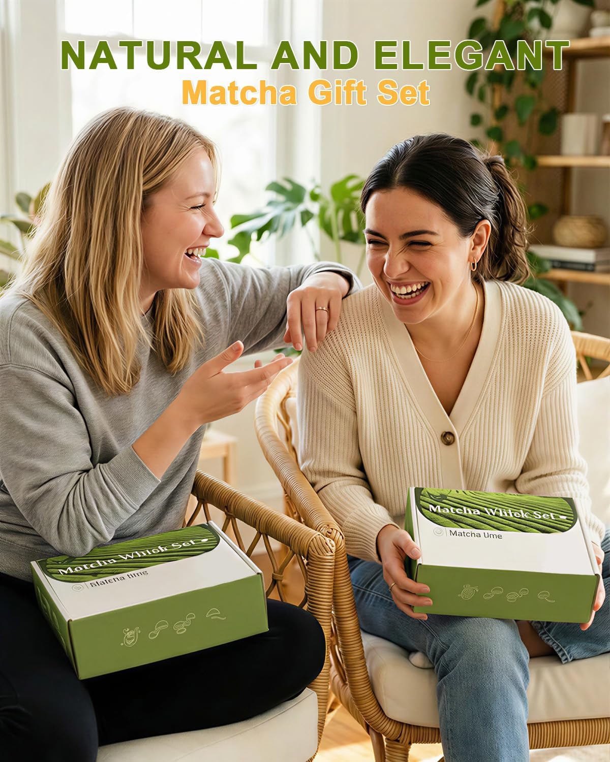 Matcha Whisk Set with Matcha Bowl, Matcha Whisk Holder Matcha Bamboo Whisks, Scoop, Sifter, Funny Gifts for Women Mom Her Girl Friend Home Kitchen Decor Gifts for Tea Enthusiasts Christmas