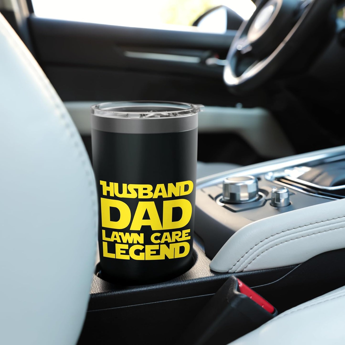 Fathers Day Birthday Mowing - Husband Dad Lawn Care Legend Stainless Steel Insulated Tumbler